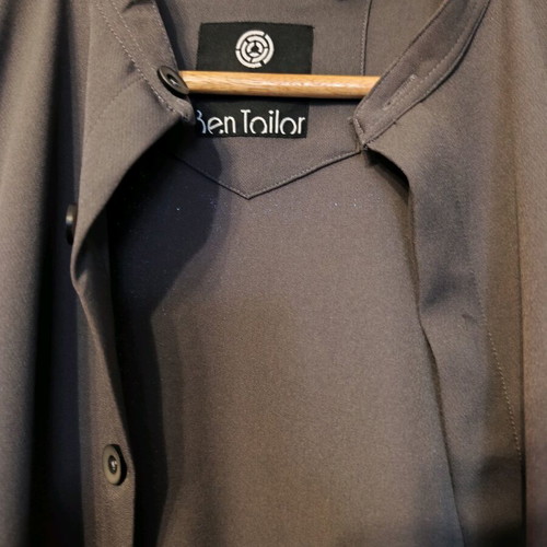 Ben Tailor men's set with elastic pants and Mao collar shirt gray, new
