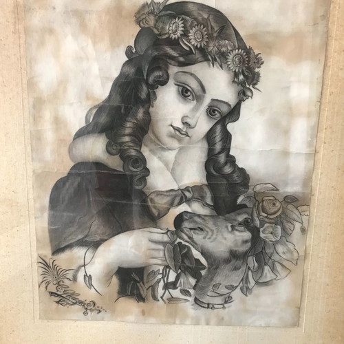 Old artwork by V. Chatzis 1899 used, dimensions 54x43 cm