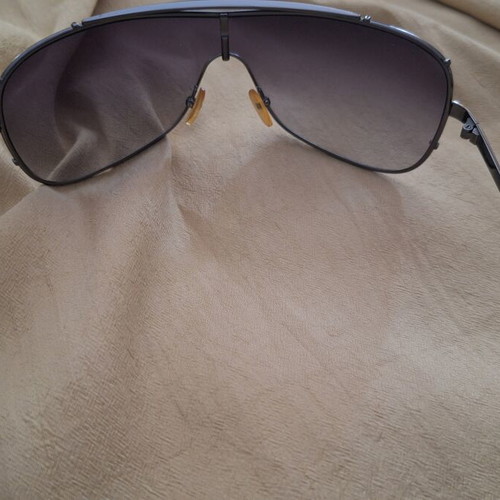 3Guys men's sunglasses metal frame mask shape like new, black