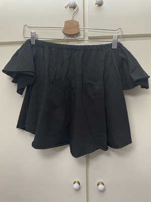 Cropped top size S, black, like new, 100% cotton