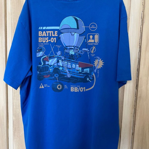 H&M blue T-shirt size XXL like new with Fortnite logo