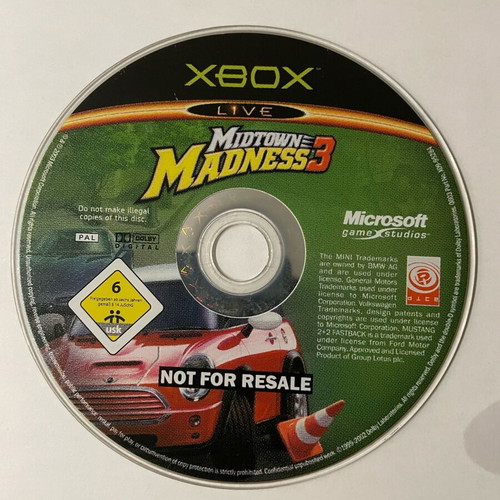 Midtown Madness 3 Xbox used