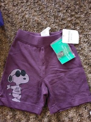 Benetton Snoopy shorts 24 months new, 100% cotton