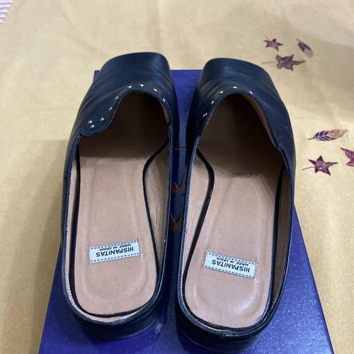 Hispanitas sandals genuine leather used, size 38, black
