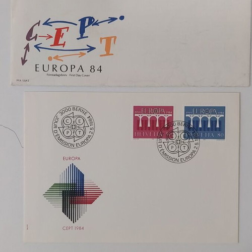 Europa 84 First Day Covers pack of 2, new