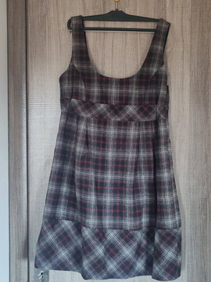 Zara dress with straps used, multicolor, thick fabric