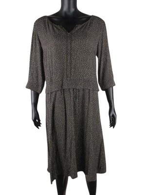 Didi women's dress size L EU 40-42 green summer 3/4 sleeve 100% viscose new