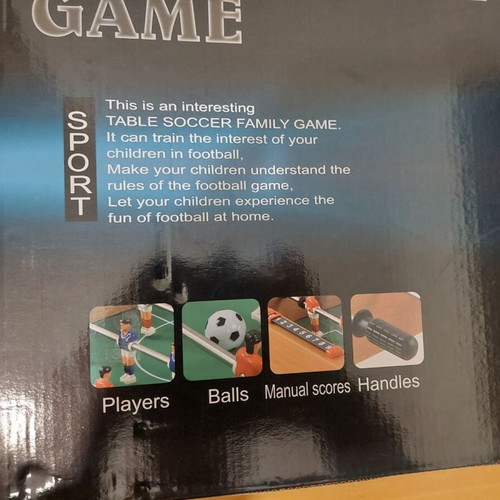 Table soccer game new 69x37x65cm
