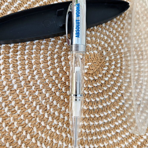 Absolut Vodka Promotional Pen used with light and protective case