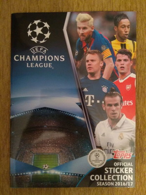 Άλμπουμ αυτοκόλλητων Topps UEFA Champions League 2016-2017 καινούργιο