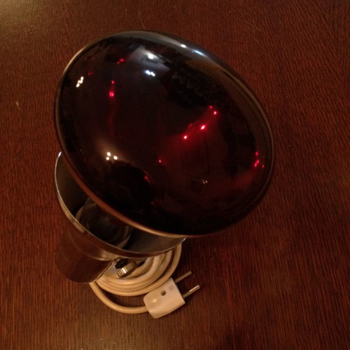 Osram heating lamp used with socket and plug