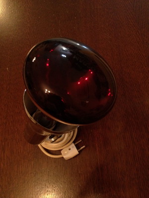 Osram heating lamp used with socket and plug