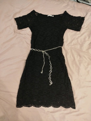 Elegant black lace dress XXL new