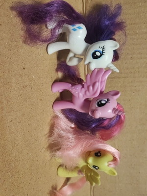 My Little Pony Generation4 употребявани, Rarity, Twilight Sparkle, Fluttershy