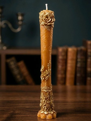 Handmade beeswax candlestick new
