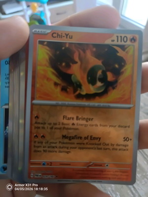 Pokemon Chi-Yu (PAR 029) like new, Paradox Rift Rare Holo