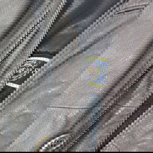 PIONEER αυθεντικό δερμάτινο ανδρικό μπουφάν μέγεθος 48 μεταχειρισμένο καφέ