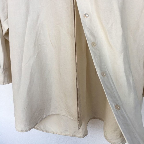 Viscose/Linen Oversized Beige Shirt XL Selected Femme like new