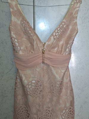 Mini evening dress pink soft size M like new