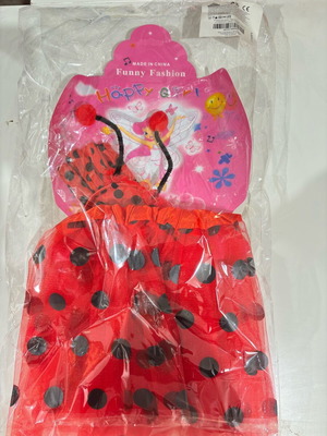 Ladybug carnival costume new, set with skirt, gloves and headband