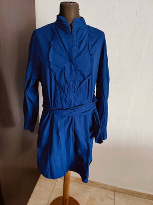 Hoss Intropia shirt dress like new, electric blue, size 42