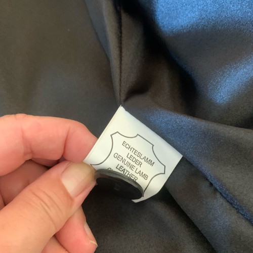 Leather coat like new, size L, black, from Constantinople