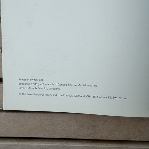 Rolex Oyster Catalogue used with English price references