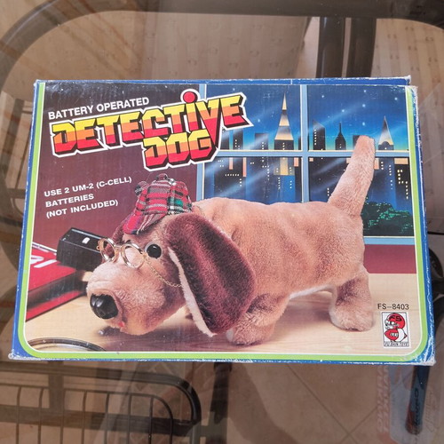 Detective Dog plush toy in original box