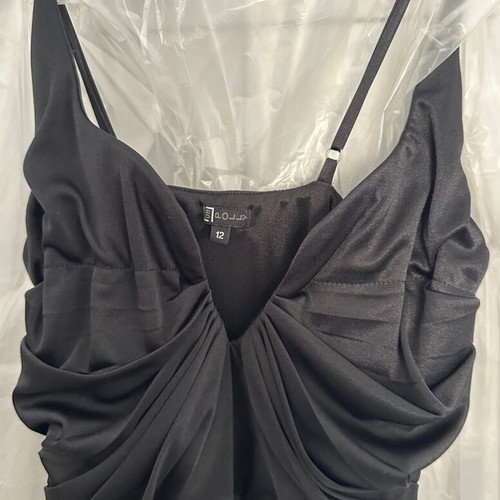 Ohpolly black mid-length dress size UK12 (M) like new