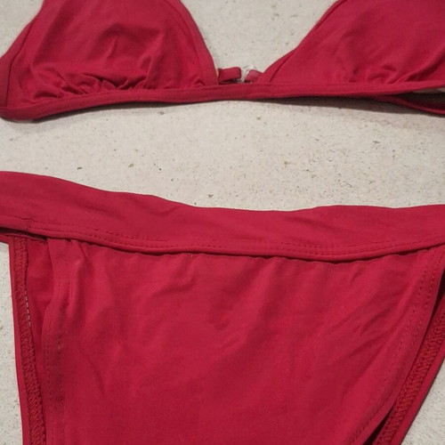 Racerback Bikini Set deep red, size Small, like new