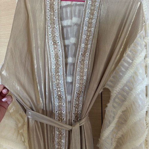 Mya dress like new, size S, gold, ideal for weddings and baptisms