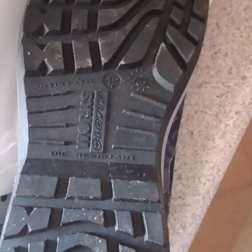 Lotto work shoes new, size 42, black-grey with steel toe