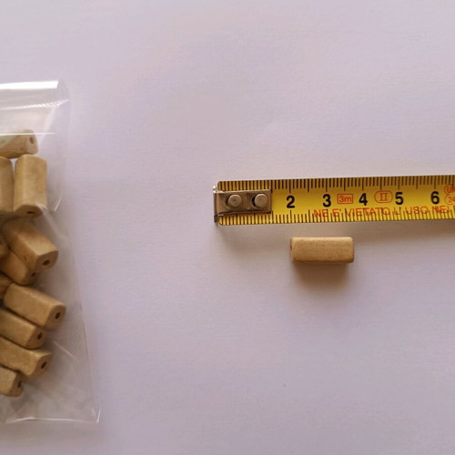 Beads new, pack of 40 rectangular beige pieces