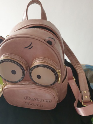 Cream Bear backpack bag new