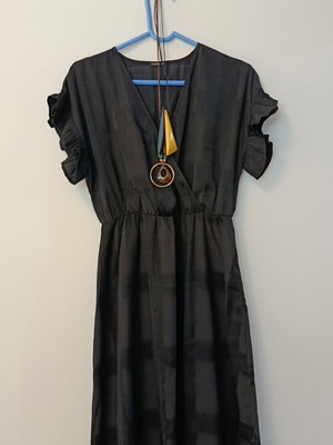 Oysho black dress used, elastic waist, size S