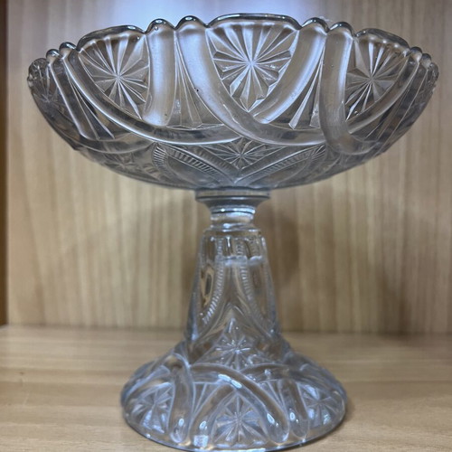 Glass fruit bowl 1950 like new