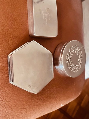 Silver 925 boxes like new handmade with wreath