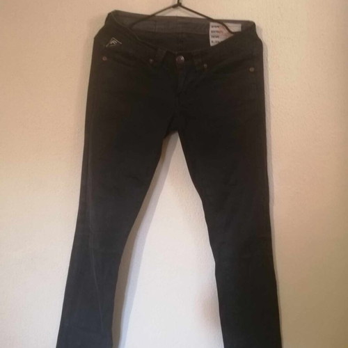 Black superlow trousers used, size S