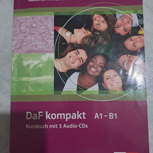 DaF kompakt A1-B1 German language book with 3 audio CDs new