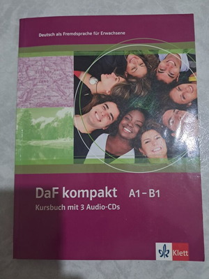 DaF kompakt A1-B1 German language book with 3 audio CDs new