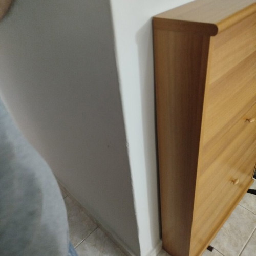 Shoe rack like new with repaired plastic on last shelf