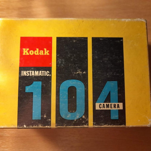 Kodak Instamatic 104 box used, authentic vintage