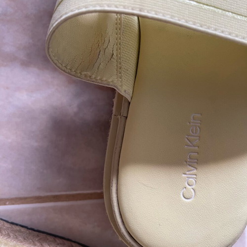 Calvin Klein flatforms like new, yellow, size 38