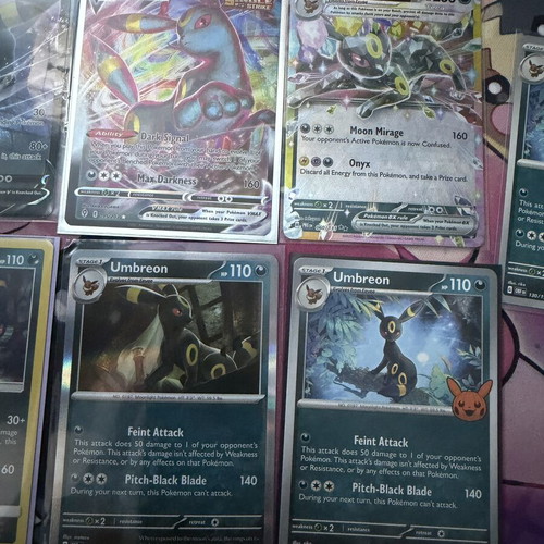 Umbreon card lot near mint condition