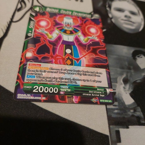Belmod Double Devastation Dragon Ball Super Card like new