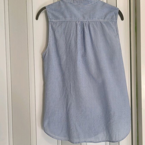 H&M Sleeveless Striped Shirt 100% Cotton Like New