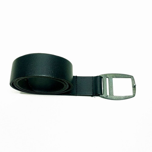 Diesel Doublerix leather belt, black, size 90
