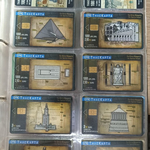 Collectible phone cards like new, pack of 55