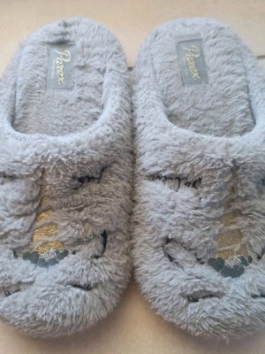 Parex slippers 40-41 anatomical like new, grey