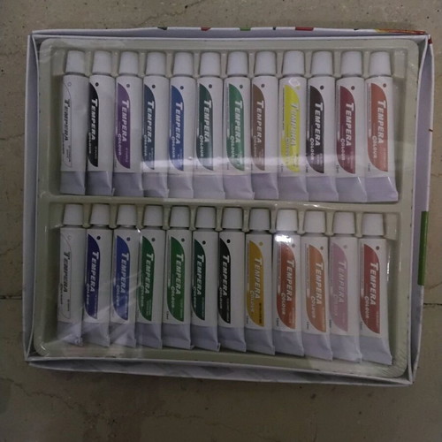 Tempera paint set 24 colors 12ml new